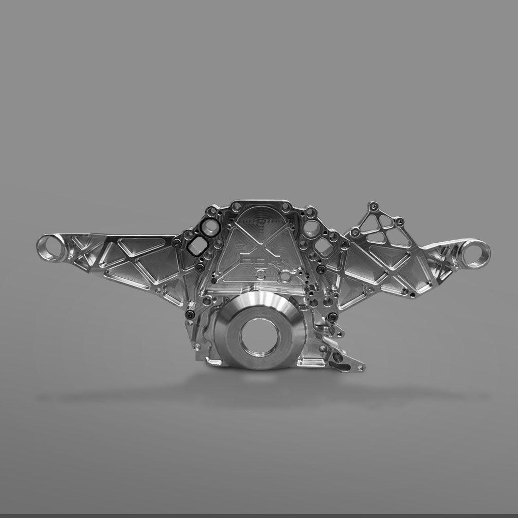 HGK Racing - BMW F22 LS Based Engine Front Motor Plate with mounting brackets