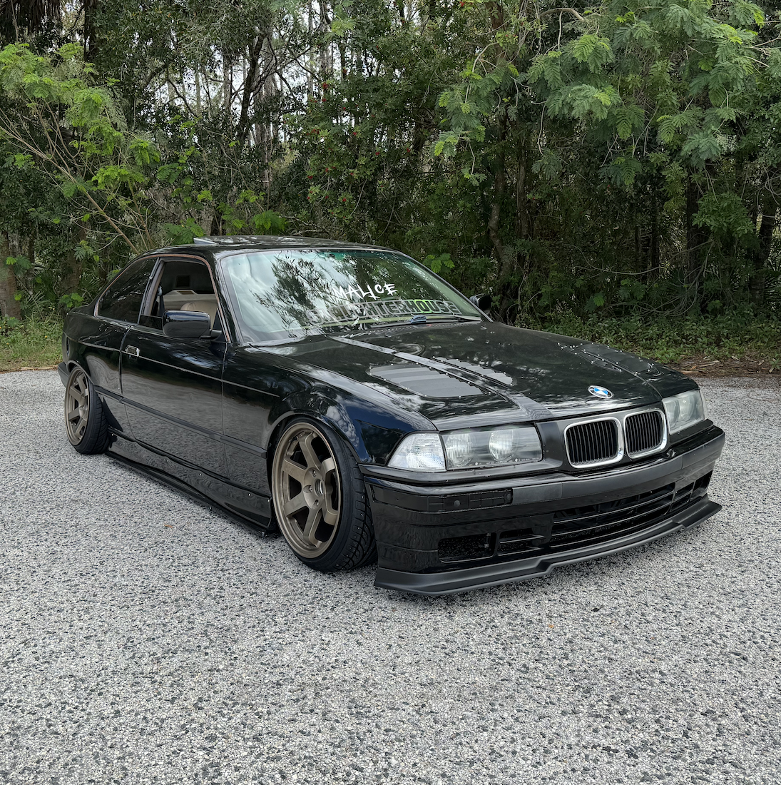 Race German -  Non M3 E36 GT Front Lip (Rieger Style)