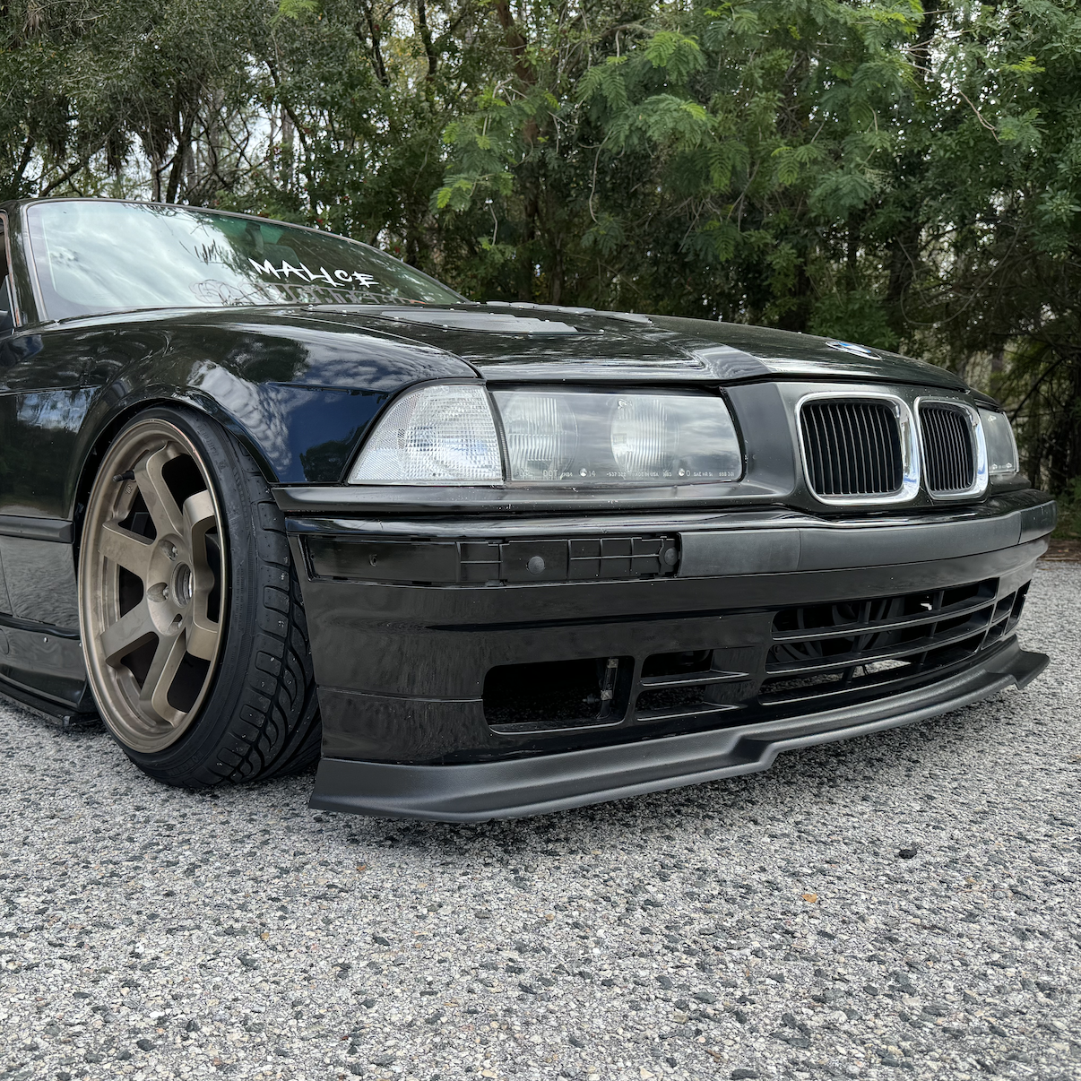 Race German -  Non M3 E36 GT Front Lip (Rieger Style)