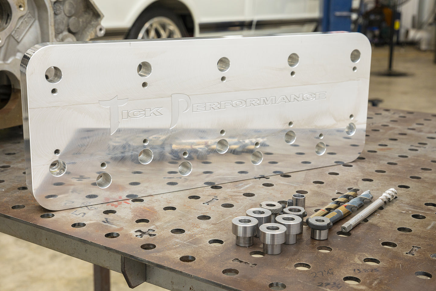 Tick Performance - Head Bolt Drill Fixture for Gen 3 & 4 GM LS-Series Blocks