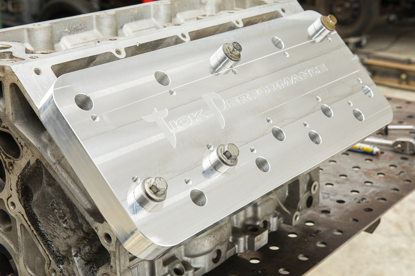 Tick Performance - Head Bolt Drill Fixture for Gen 3 & 4 GM LS-Series Blocks