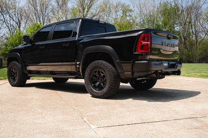 Corsa 25-26 RAM 1500 RHO Crew Cab 3.0L Turbo Cat-Back Dual Rear Exit w/ 5in Single Black Pro Series