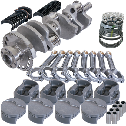 Eagle Chevy LS3 4.000in Crank 58 Tth Rlctor 6.125in I-Beam Rods 4.005in Pistons Rotating Assembly