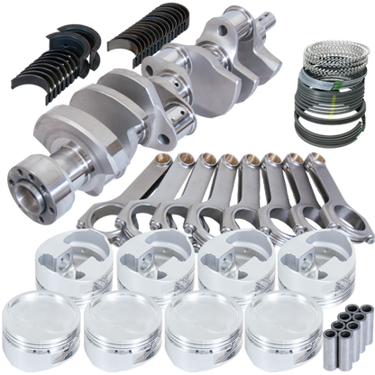 Eagle Chevy 350 1Pc 3.750in Crank 6.000in H-Beam -28cc 4.030in Pistons Rotating Assembly