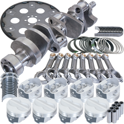 Eagle Chevy 350 1Pc 3.750in Crank 5.700in I-Beam Rods -10cc 4.040in Pistons Balanced Assembly