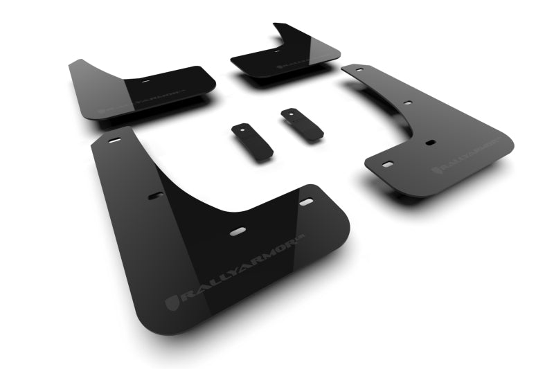 Rally Armor 24-25 Tesla Model 3 Highland Black UR Mud Flap Dark Grey Logo