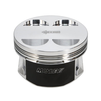 Manley Nissan GT-R 3.8L VR38DETT 99mm Bore 9.8:1 CR -2cc Dish Extreme Duty Piston Set w/ Rings