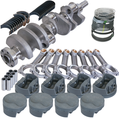 Eagle Ford 289/302 3.250in Crank 5.400in I-Beam Rods -6cc Flat Top 4.125in Pistons Rotating Assembly