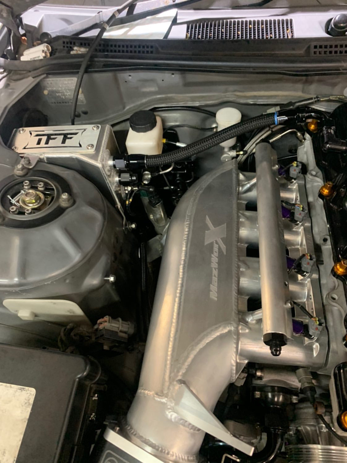 True Focus Fabrication - Nissan 240SX S14 LHD - Tucked Oil Catch Can