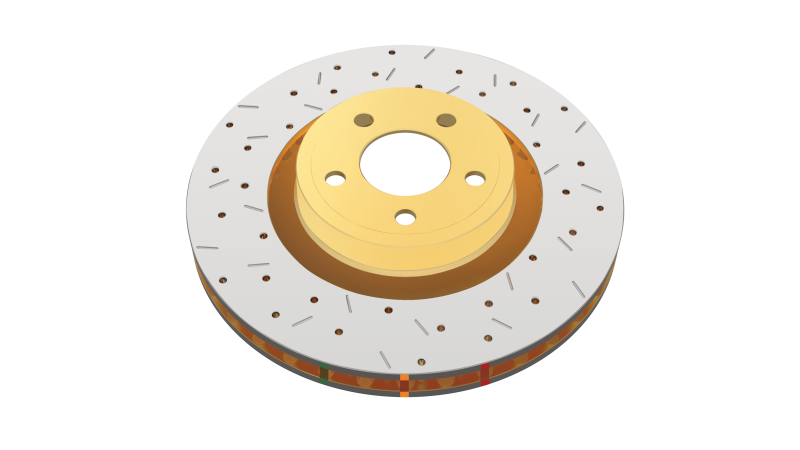 DBA 97-04 Corvette C5/C6 Front Drilled & Slotted 4000 Series Rotor