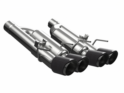 Kooks 09-13 Chevrolet Corvette Z06/ZR1 3in. Valved Axle-Back Exhaust w/ CF Tips