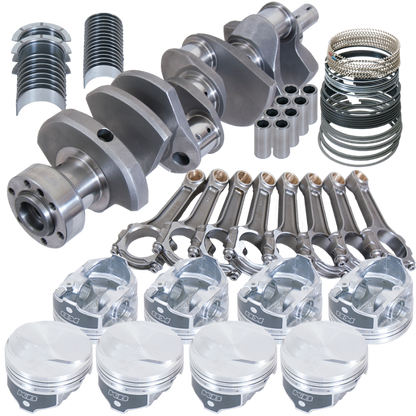 Eagle Chevy 454 1Pc 4.250in Crank 6.385in I-Beam Rods 17cc Dome 4.320in Pistons Rotating Assembly