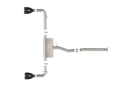 aFe 22-25 Lexus NX250 2.5L SS-304 Cat-Back Exhaust w/ Black Tips
