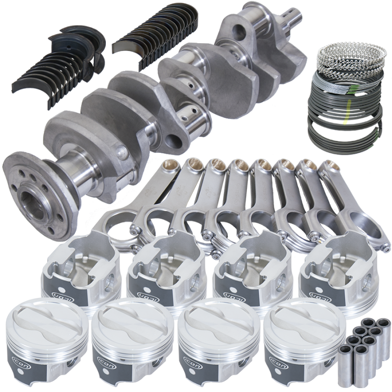 Eagle Chevy LT1 350 1Pc 3.750in Crank 5.700in H-Beam -18cc 4.000in Pistons Rotating Assembly