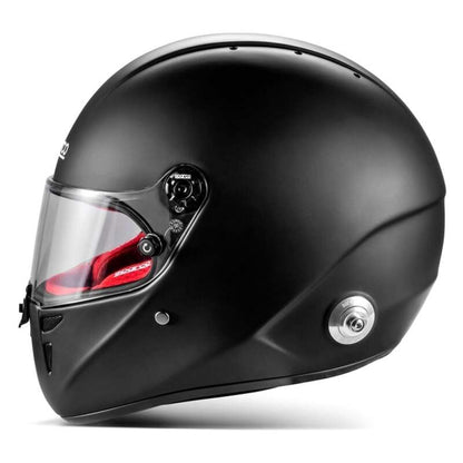 SPARCO Stealth RF Helmet - Medium/Large - Matte Black/Red
