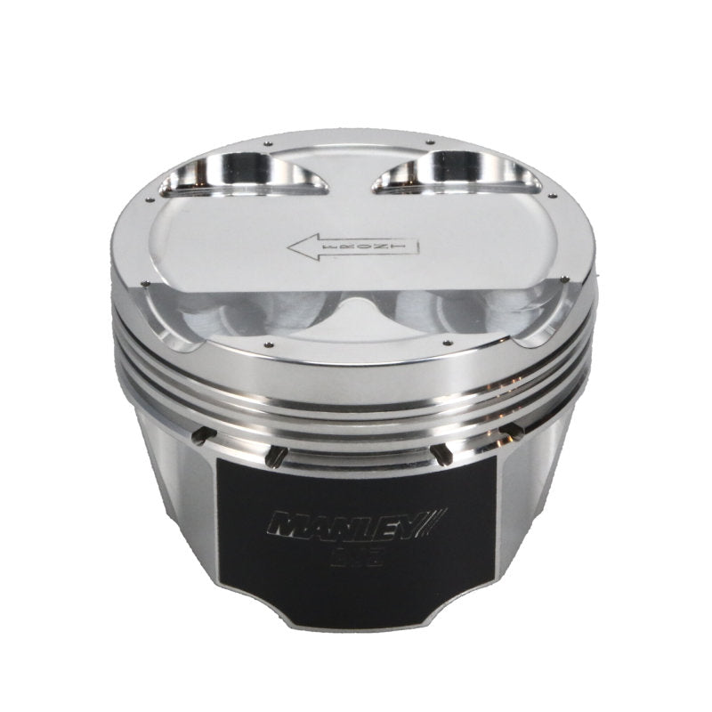 Manley Toyota 2JZGTE 86.25mm Bore +.25mm Oversize -1cc Dome 10:1 CR Turbo Tuff Piston Set w/ Rings