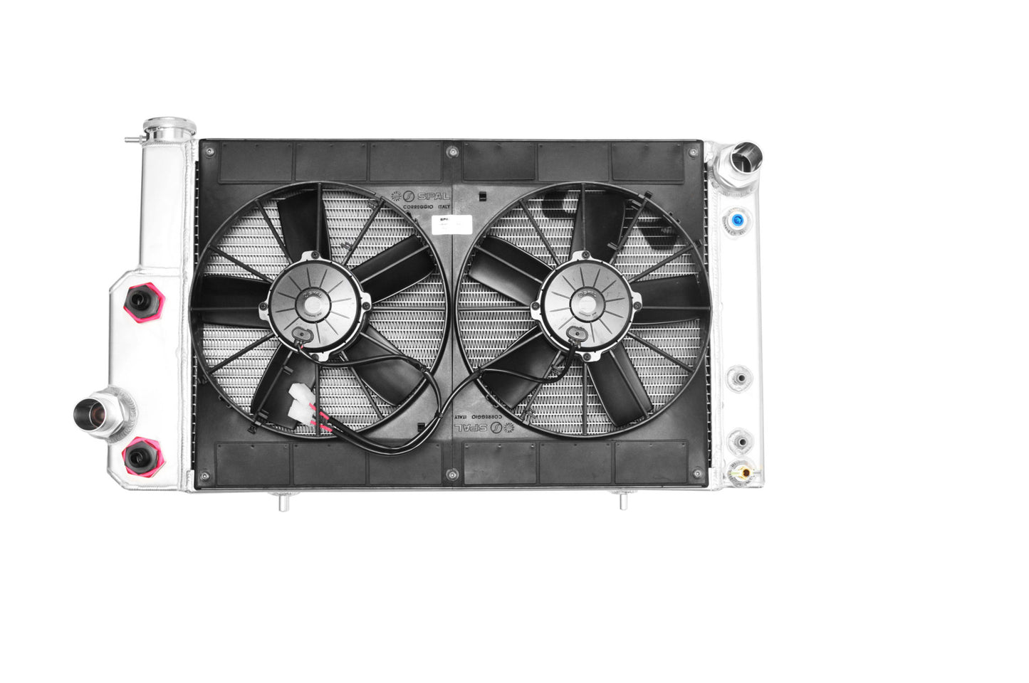 PWR - Ford Mustang 1967-70 5.0 Coyote Extruded Tube Radiator Module w/EOC, PSC & Dual 11" Spal Fans