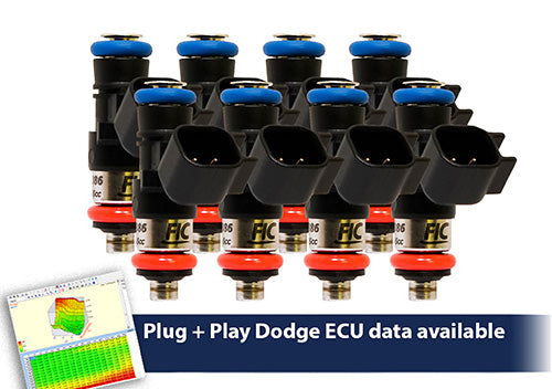 Fuel Injector Clinic - 0660cc (72 lbs/hr at OE 58 PSI fuel pressure) FIC Fuel Injector Clinic Injector Set for Dodge Hemi Gen 1-4 Whipple Supercharger(High-Z) (is153-0660h-sp-sc)