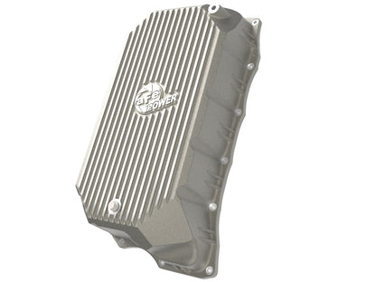 aFe GM Diesel Trucks 20-25 V8-6.6L L5P POWER Street Series Transmission Pan Raw w/ Machined Fins