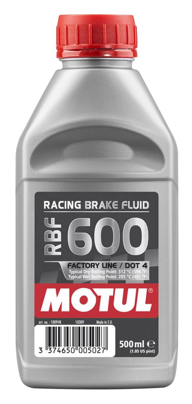 Motul 1/2L Brake Fluid RBF 600 - Racing DOT 4 - Single