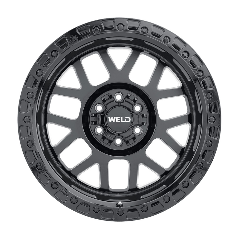 Weld Off-Road 20x9 Cinch Beadlock 6x135 / 6x139.7 / ET 00 / BS 4.50 / Gloss BLK MIL / BLK Ring 106.1