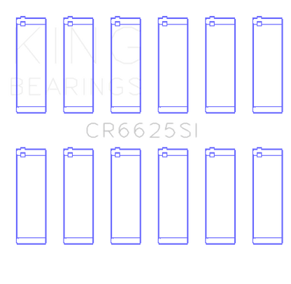 King Engine Bearings Chevrolet 262 (Size +0.75mm) Connecting Rod Bearing Set