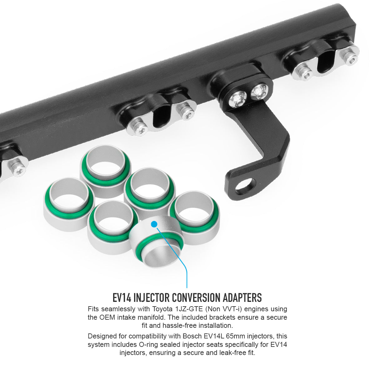 Nuke Performance - Toyota 6cyl 1JZ-GTE (Non VVT-i) fuel rail