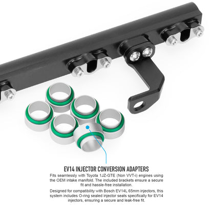 Nuke Performance - Toyota 6cyl 1JZ-GTE (Non VVT-i) fuel rail