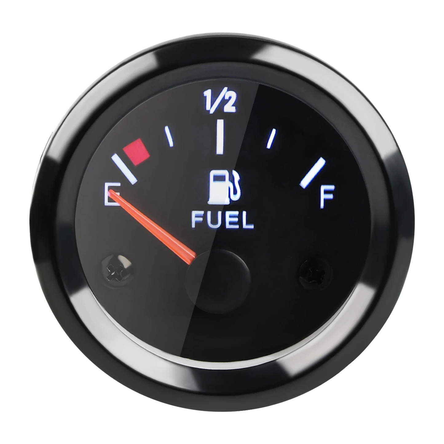 Prosport Gauges - 2-1/16" Electrical Fuel level Gauge Clear Lens White LED