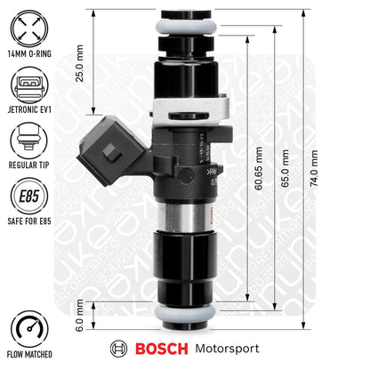 Nuke Performance - Bosch injector 1462cc, 65mm (EV14L), 6pcs flow matched