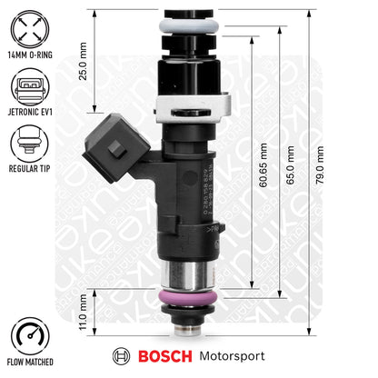 Nuke Performance - Bosch injector 2200cc NGI2, 65mm (EV14L), 6pcs flow matched