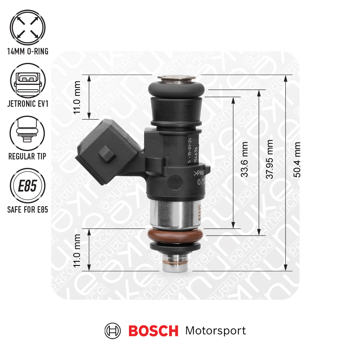 Nuke Performance - Bosch injector 1462cc, 38mm (EV14K), 8pcs flow matched