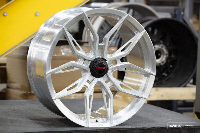 Vossen x Novitec NF11 20x9in - 5x114.3 BP - ET39 - Brushed Gloss Clear Maserati MC20 Front Wheel