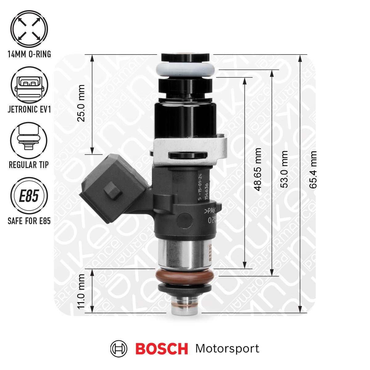 Nuke Performance - Bosch injector 1462cc, 53mm (EV14S), 4pcs flow matched