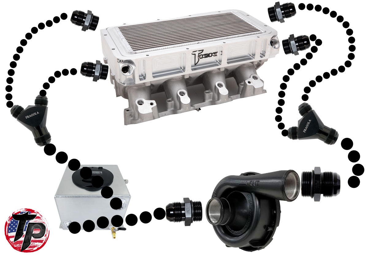 Tick Performance - 1,500hp Intercooler Dual Feed/Dual Exit Completion Kit