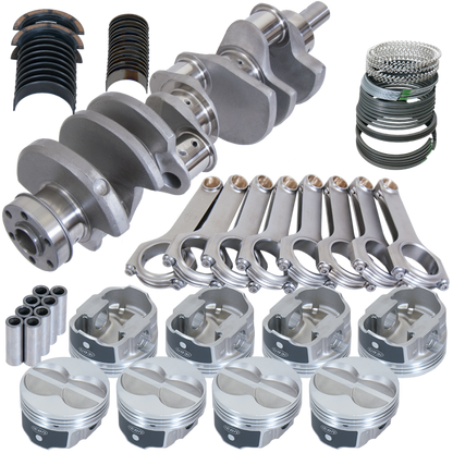 Eagle Ford 351W 4.000in Crank 6.200in H-Beam -11cc Flat Top 4.060in Pistons Rotating Assembly
