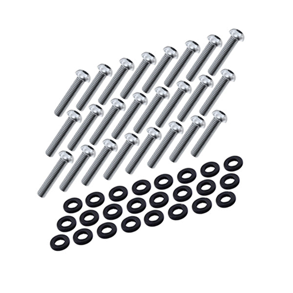 Nuke Performance - 24 bolts and nylon washers for CFC Unit flange, 1/4-28 UNF x 1