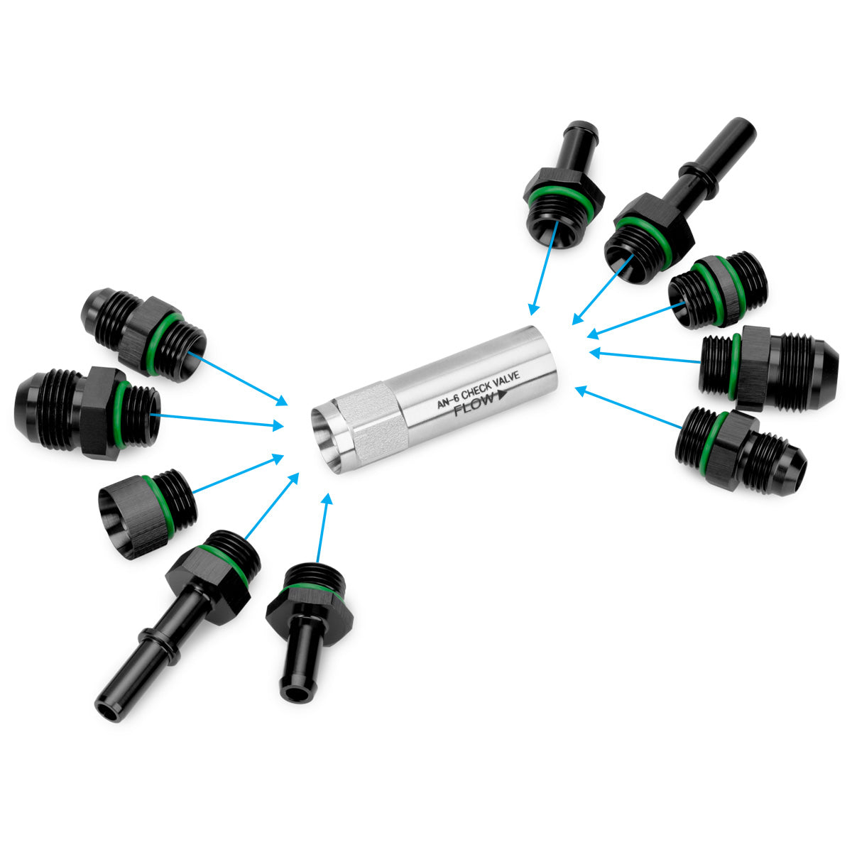 Nuke Performance - Universal in-tank One Way Valve, AN-6