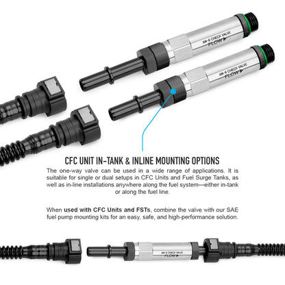 Nuke Performance - Universal in-tank One Way Valve, AN-6