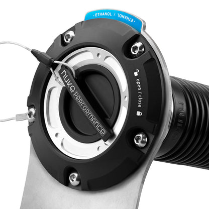 Nuke Performance - Steel mounting bracket for Remote filler cap, with M6 bolts