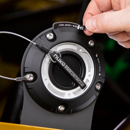 Nuke Performance - Steel mounting bracket for Remote filler cap, with M6 bolts