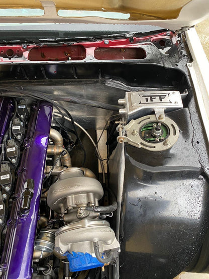 True Focus Fabrication - Nissan 180SX / 200SX S13 RHD - Tucked Oil Catch Can