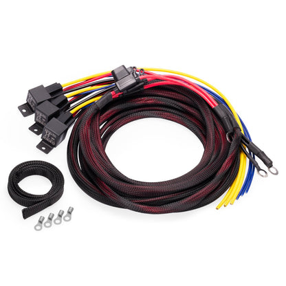 Nuke Performance - Wiring kit for triple fuel pumps, 30-Amp, battery connection