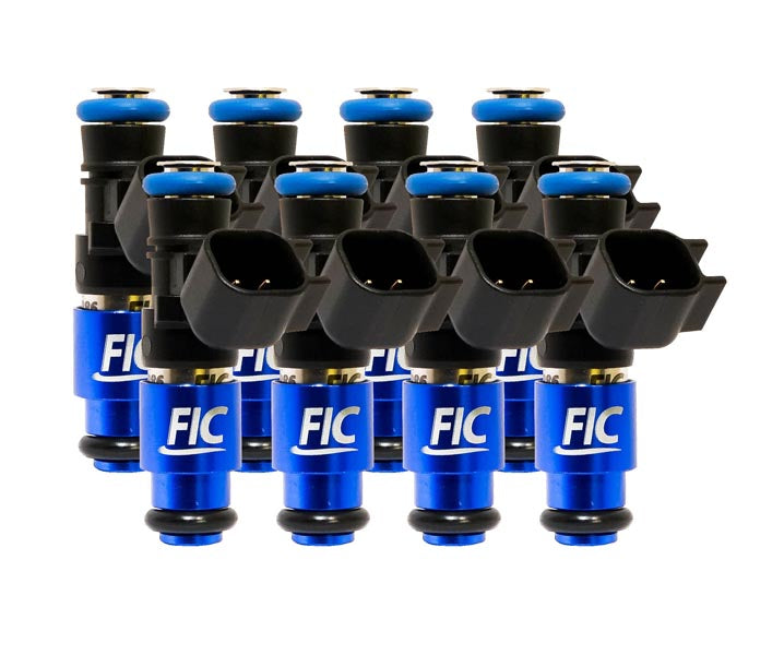 Fuel Injector Clinic - 1200cc-D (130 lbs/hr at OE 58 PSI fuel pressure) FIC Fuel Injector Clinic Injector Set for Dodge 4.7L (2008-2013), 5.7L  (2003 - present) (High-Z)(IS156-1200H-D)