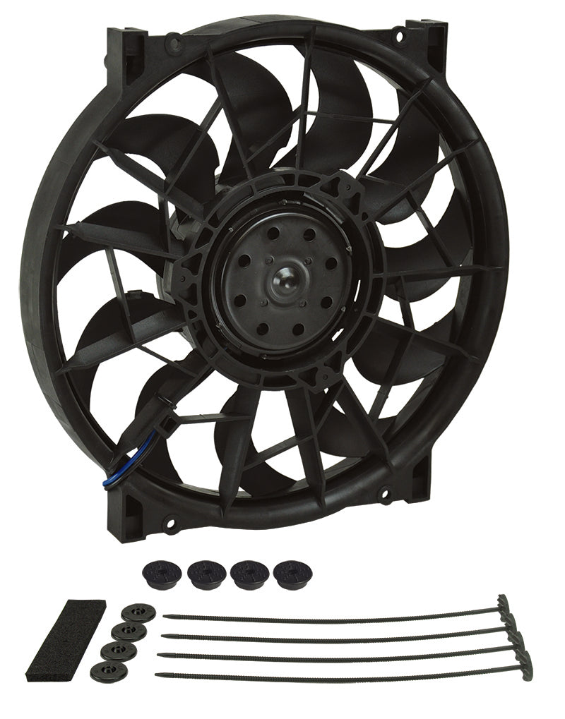 DERALE - 12 Inch 2,000 CFM Derale High-Output Pusher/Puller Single RAD Fan 16925