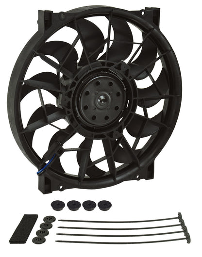 DERALE - 12 Inch 2,000 CFM Derale High-Output Pusher/Puller Single RAD Fan 16925