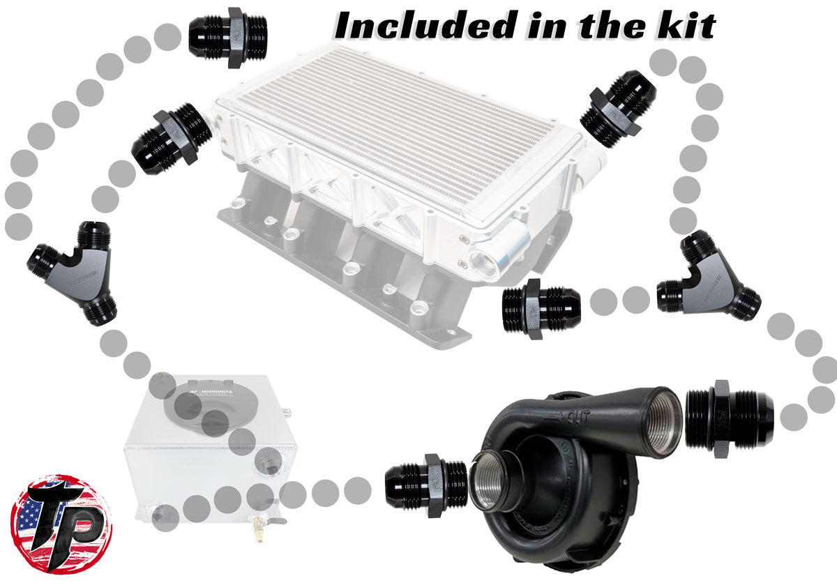 Tick Performance - 1,800hp+ Intercooler Dual Feed/Dual Exit Completion Kit