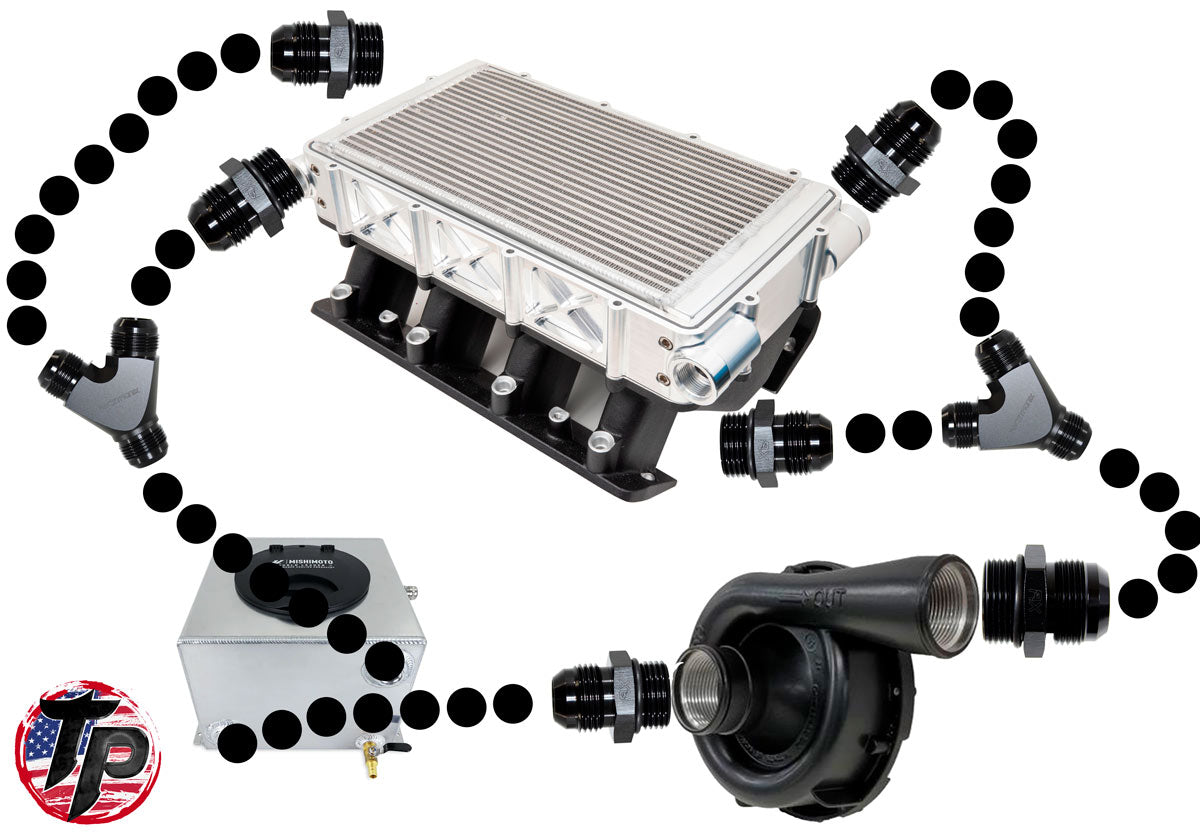 Tick Performance - 1,800hp+ Intercooler Dual Feed/Dual Exit Completion Kit