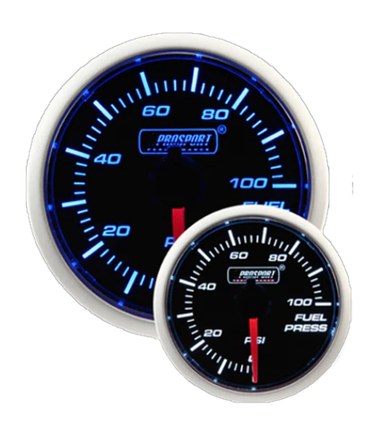 Prosport Gauges - 2-1/16" Blue/White Fuel Pressure