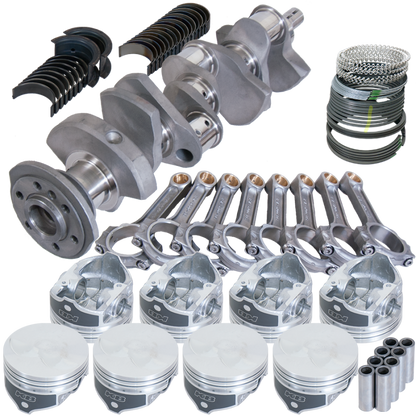 Eagle Chevy 350 2Pc 3.480in Crank 6.000in I-Beam Rod -7cc Flat Top 4.030in Pistons Rotating Assembly